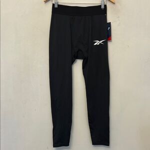 Reebok black compression pants Size M New